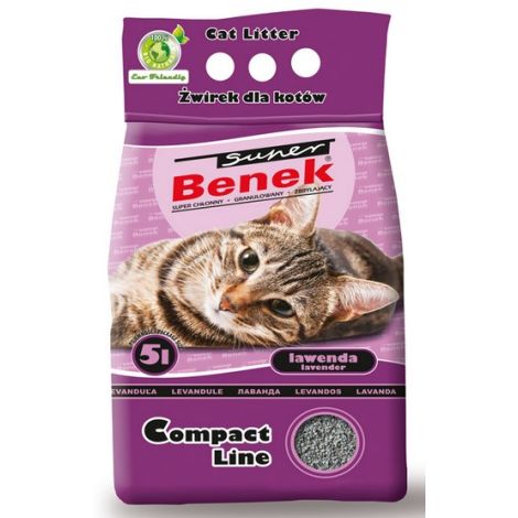 Super Benek Compact Zapachowy Lawenda (ciemny fiolet) 10L - 2