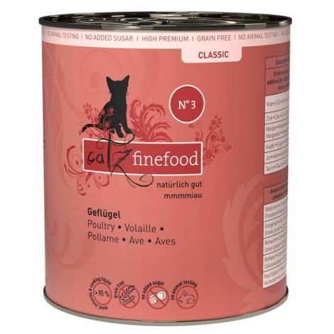 Catz Finefood Classic N.03 Drób puszka 800g