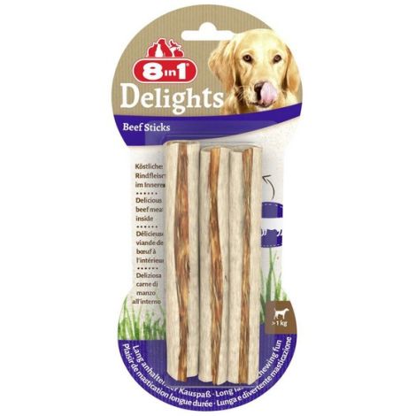 8in1 Beef Delights Sticks 3szt