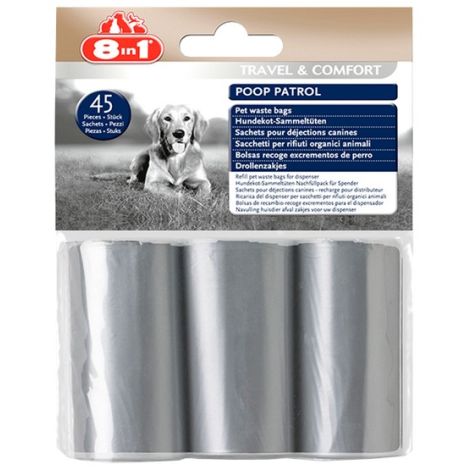 8in1 Worki na odchody Poop Patrol Pet Waste Bags - 3 rolki