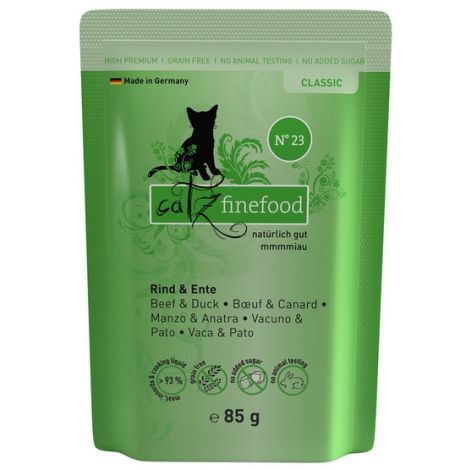 Catz Finefood Classic N.23 Wołowina i Kaczka saszetka 85g