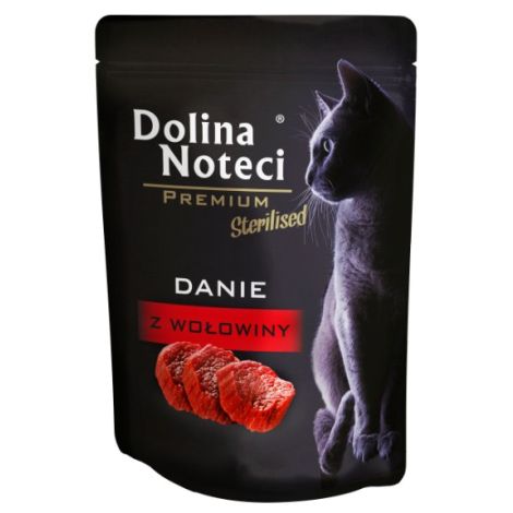 Dolina Noteci Premium Kot Sterilised Danie z wołowiny saszetka 85g