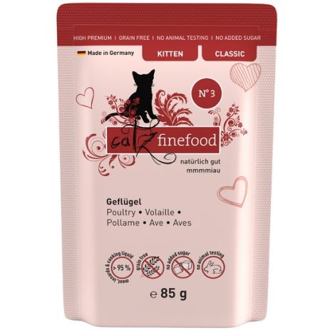 Catz Finefood Classic Kitten N.03 Drób saszetka 85g