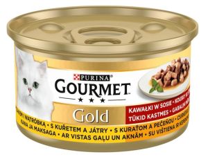 Gourmet Gold Kurczak i wątróbka w sosie 85g - 2