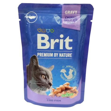 Brit Premium Cat Adult COD Fish Dorsz saszetka 100g