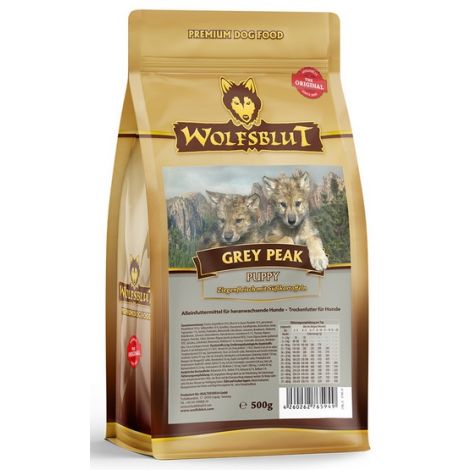 Wolfsblut Dog Grey Peak Puppy - koza i bataty 500g