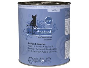 Catz Finefood Classic N.17 Drób i Krewetki puszka 800g