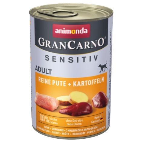 Animonda GranCarno Sensitiv Indyk + ziemniaki puszka 400g