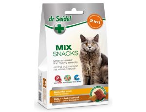 Dr Seidel Smakołyki dla kotów 2w1 malt/sierść 60g