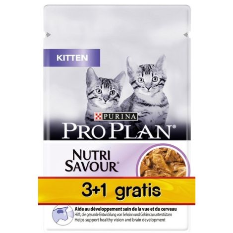 Purina Pro Plan Cat Kitten saszetka 4x85g 3+1 gratis - 3