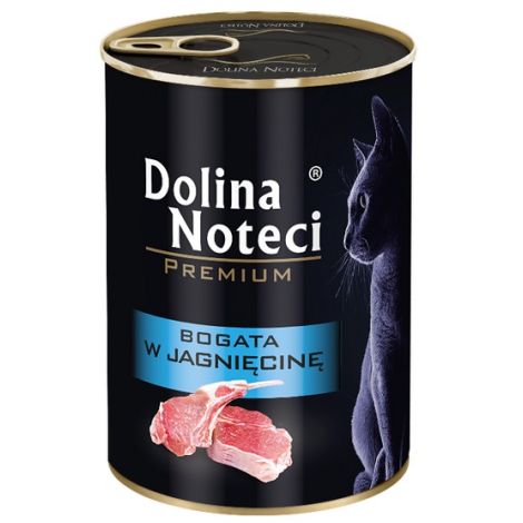 Dolina Noteci Premium Kot Bogata w jagnięcinę puszka 400g