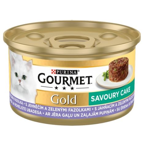 Gourmet Gold Savoury Cake z Jagnięciną i zieloną fasolą 85g - 2