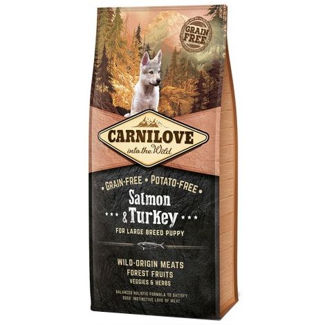 Carnilove Dog Salmon & Turkey Large Puppy - łosoś i indyk 1,5kg