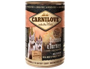 Carnilove Dog Wild Meat Salmon & Turkey Puppy - łosoś i indyk puszka 400g