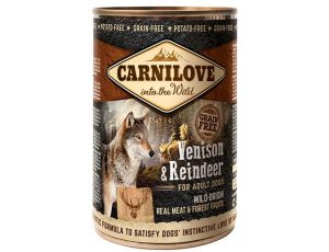 Carnilove Dog Wild Meat Venison & Reindeer Adult - dzik i renifer puszka 400g