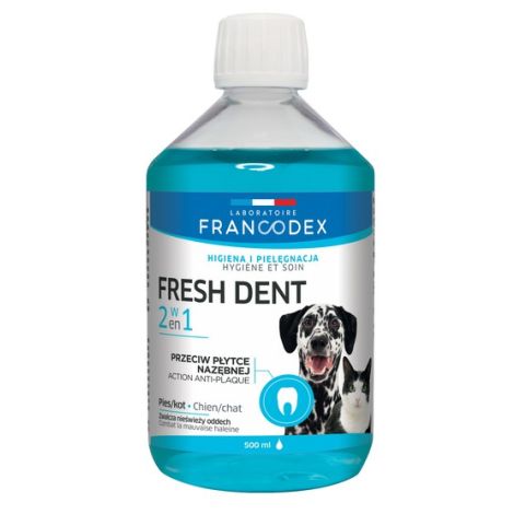 Francodex Fresh Dent płyn do higieny jamy ustnej 500ml [FR179121]