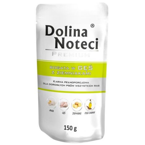 Dolina Noteci Premium Pies Gęś i ziemniaki saszetka 150g