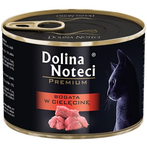 Dolina Noteci Premium Kot Bogata w cielęcinę puszka 185g