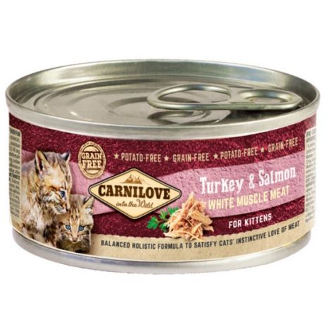 Carnilove Cat Salmon & Turkey for Kittens - łosoś i indyk puszka 100g