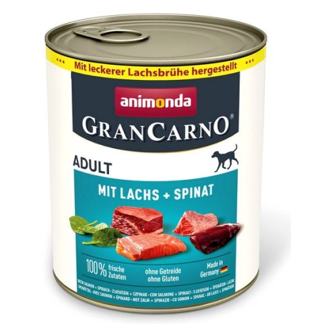 Animonda GranCarno Original Adult Lachs Spinat Łosoś + Szpinak puszka 800g