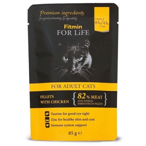 Fitmin Cat For Life Adult Chicken saszetka 85g - 3