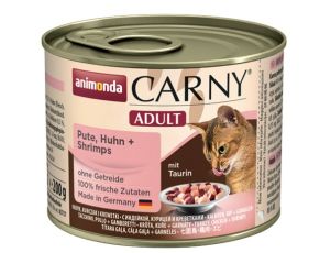 Animonda Carny Adult Indyk, Kurczak + Krewetki puszka 200g - 2