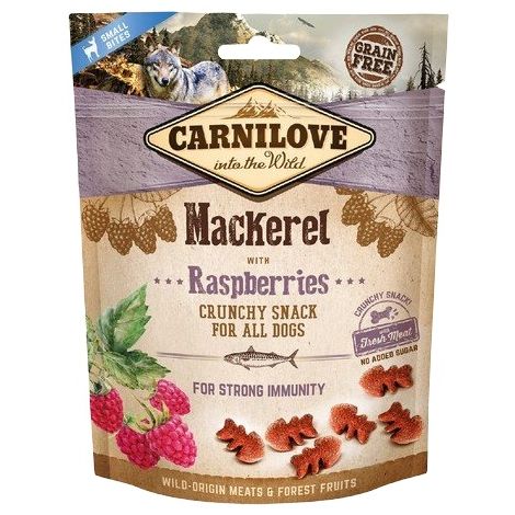 Carnilove Dog Snack Fresh Crunchy Mackerel+Raspberries 200g