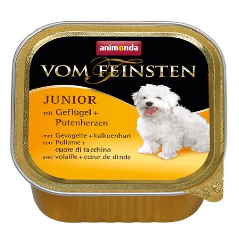 Animonda vom Feinsten Dog Junior Drób i Serca Indyka 150g - 2