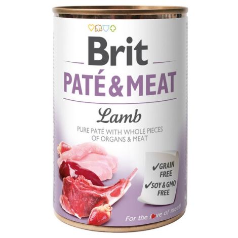 Brit Pate & Meat Dog Lamb puszka 400g