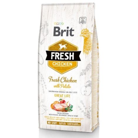 Brit Fresh Dog Adult Chicken & Potato 2,5kg