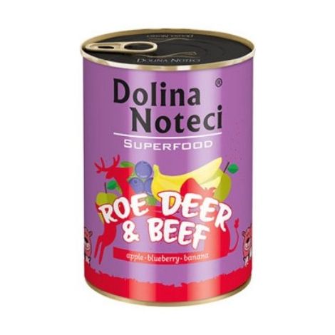 Dolina Noteci Superfood Pies Sarna i wołowina puszka 400g