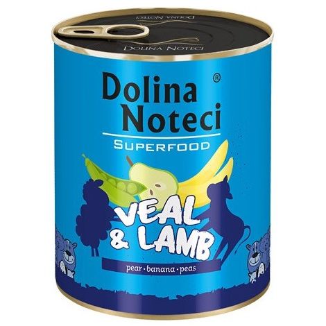 Dolina Noteci Superfood Pies Cielęcina i jagnięcina puszka 800g