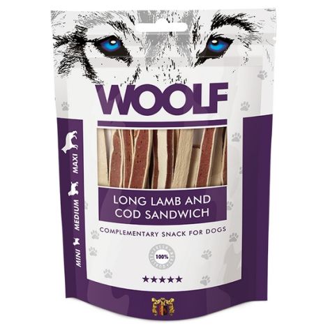 Woolf Soft Lamb & COD Sandwich Long 100g - 2