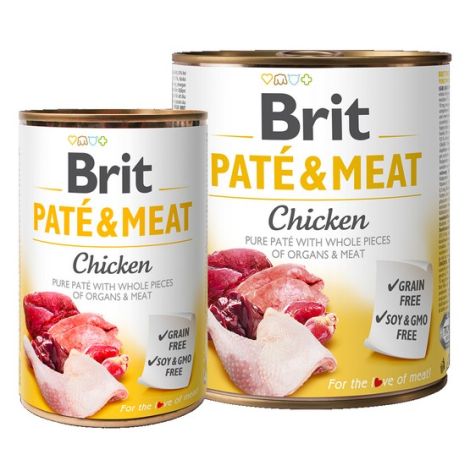 Brit Pate & Meat Dog Chicken puszka 800g