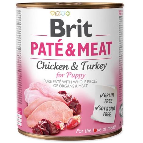 Brit Pate & Meat Dog Puppy puszka 800g