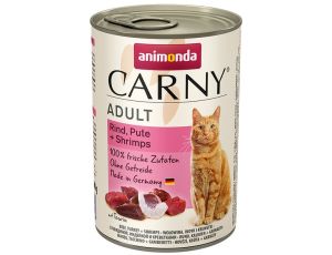 Animonda Carny Adult Wołowina, Indyk + Krewetki puszka 400g