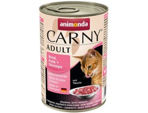 Animonda Carny Adult Wołowina, Indyk + Krewetki puszka 400g - 2