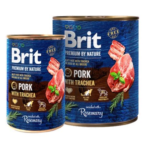 Brit Premium By Nature Pork & Trachea puszka 400g