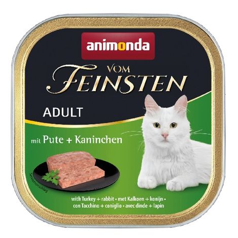 Animonda vom Feinsten Cat Adult z Indykiem i Królikiem tacka 100g