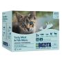 Bozita Cat Multibox z mięsem i rybą w sosie saszetki 12x85g