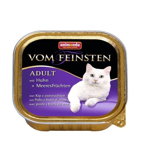 Animonda vom Feinsten Cat Adult z Kurczakiem i Owocami Morza tacka 100g - 2