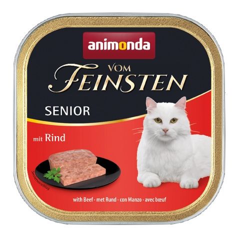 Animonda vom Feinsten Cat Senior z Wołowiną tacka 100g