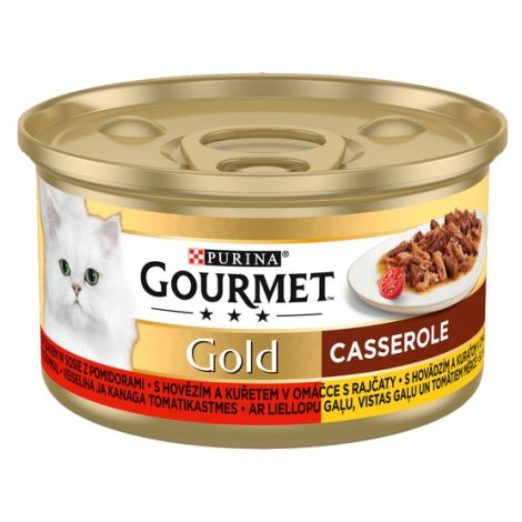 Gourmet Gold Wołowina i kurczak w sosie pomidorowym 85g - 2