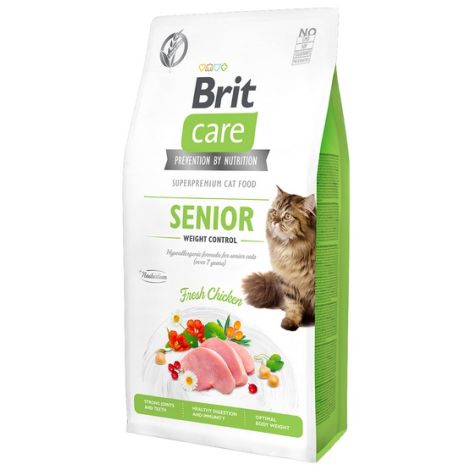 Brit Care Cat Grain Free Senior Weight Control 2kg