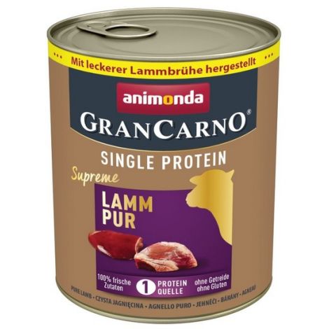 Animonda GranCarno Single Protein Jagnięcina puszka 800g