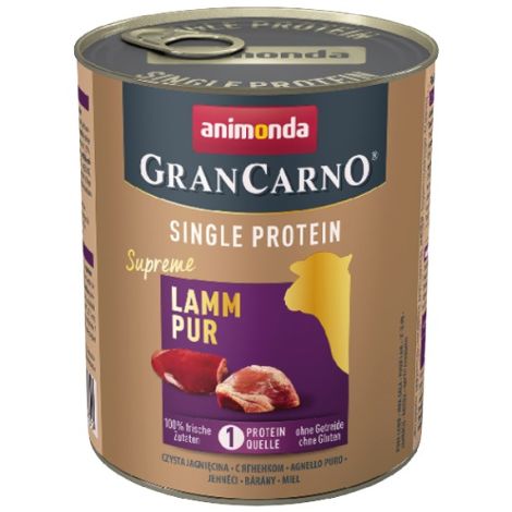 Animonda GranCarno Single Protein Jagnięcina puszka 800g - 2