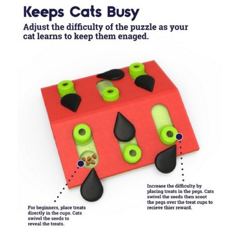 Nina Ottosson Cat Melon Madness Puzzle & Play - gra edukacyjna dla kotów - 2