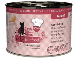 Catz Finefood Ragout N.603 Gęś i Indyk puszka 190g
