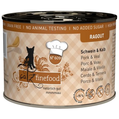 Catz Finefood Ragout N.609 Wieprzowina i Cielęcina puszka 190g