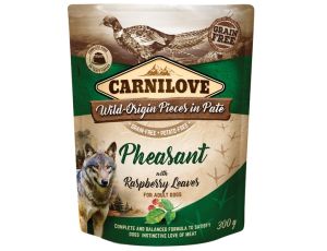 Carnilove Dog Pheasant & Raspberry Leaves - bażant i liście maliny saszetka 300g